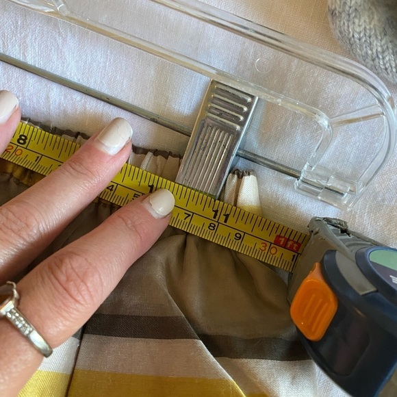 Tia Cibani Kids Skirt Elastic Waist in Yellow & Grey Size 5/6 Flowy Stripe - Picture 3 of 6